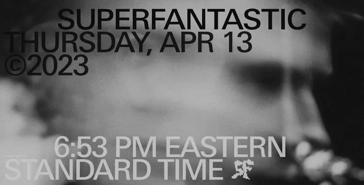 Superfantastic Thursday Date Overlay, brutalist, monochrome, monochrome