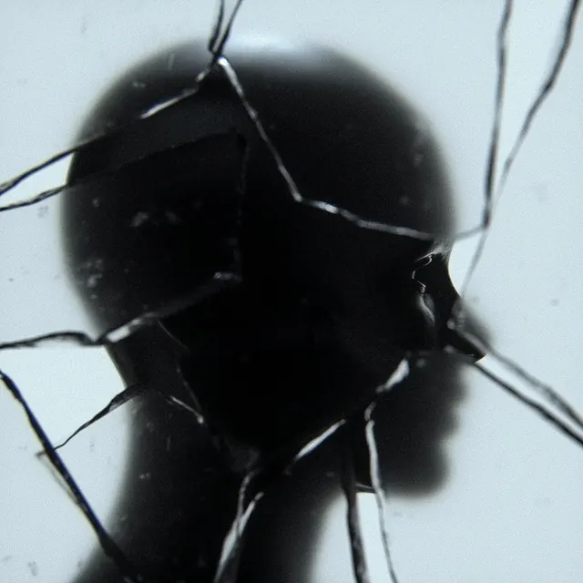 Shattered Glass Texture, minimal, monochrome, monochrome