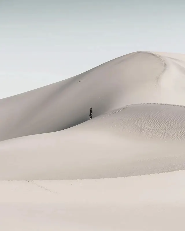 Sand Dune Landscape, minimal, organic, light