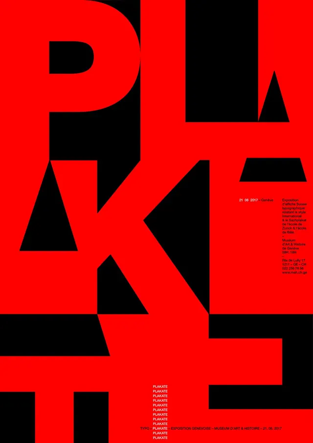 PLATKE Typography Poster, brutalist, neo-brutalist, high-contrast