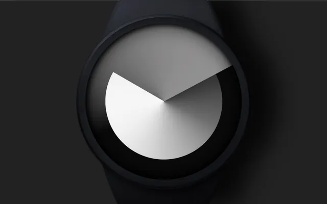 Minimalist Clock Mockup, minimal, dark-mode, dark
