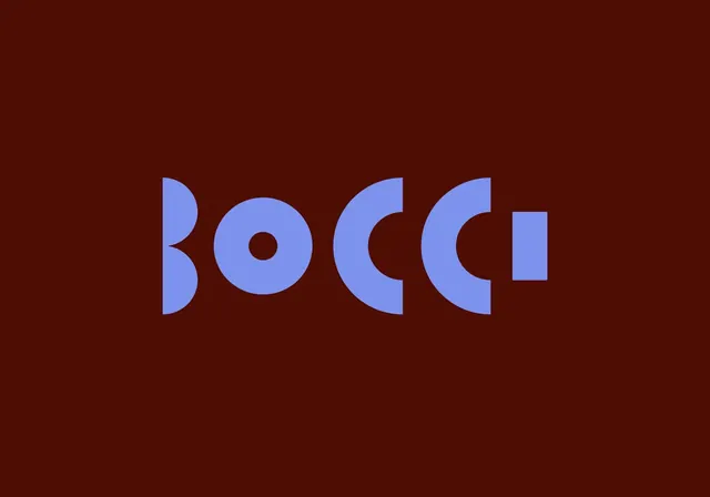 BOCCI Wordmark, minimal, geometric, dark