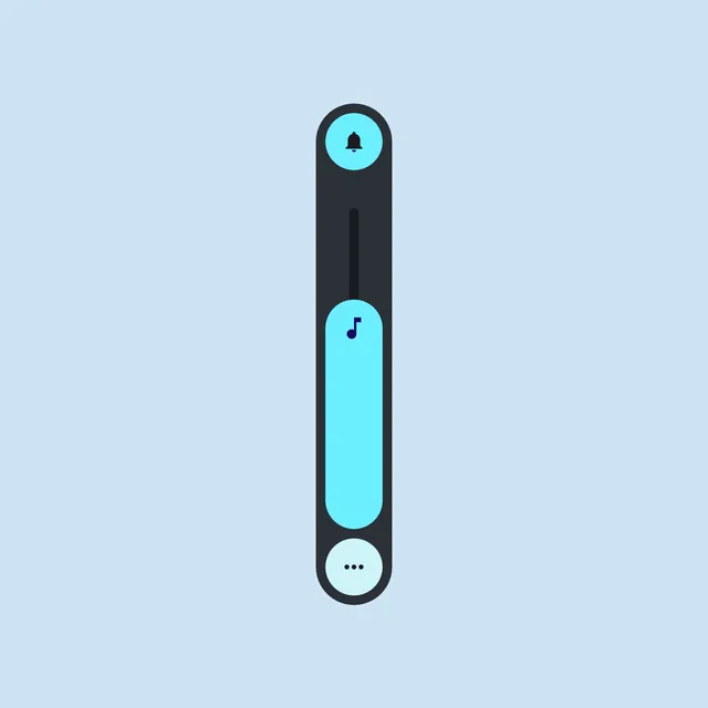 Abstract Vertical Capsule Graphic, minimal, flat, dark