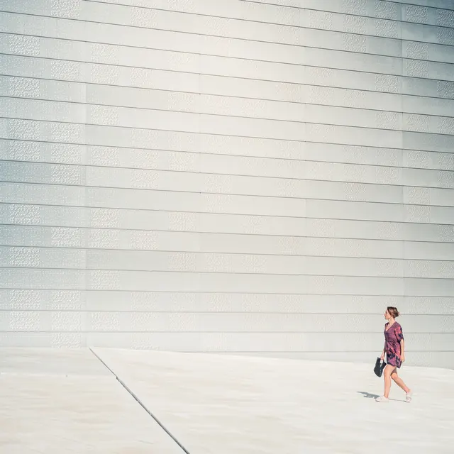 Minimalist Architectural Interior with Human Scale, minimal, photographic, light
