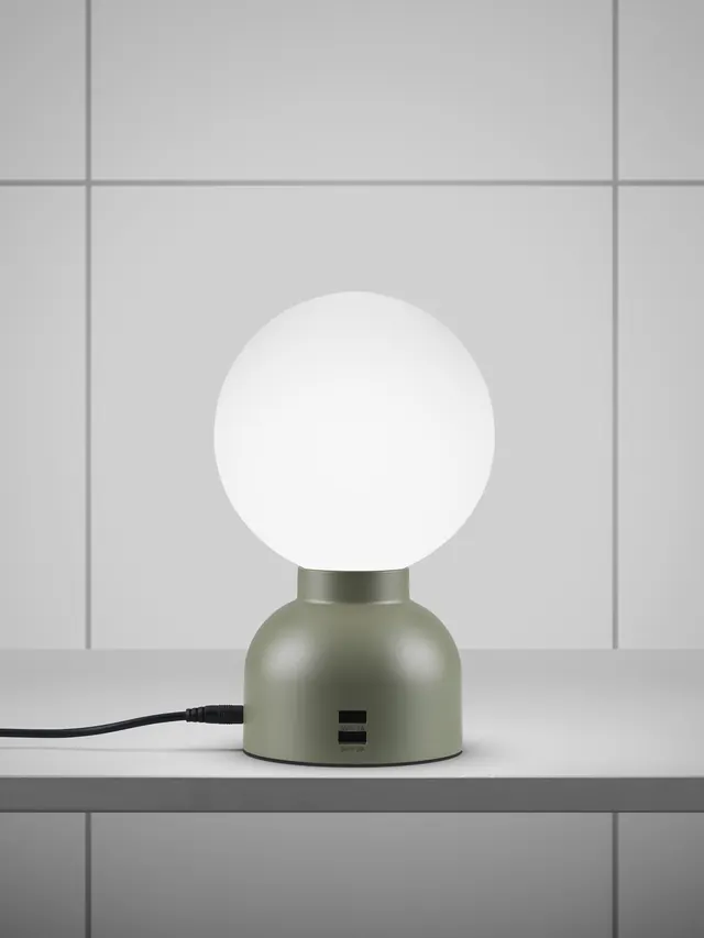 Minimalist Sphere Lamp Mockup, minimal, geometric, muted