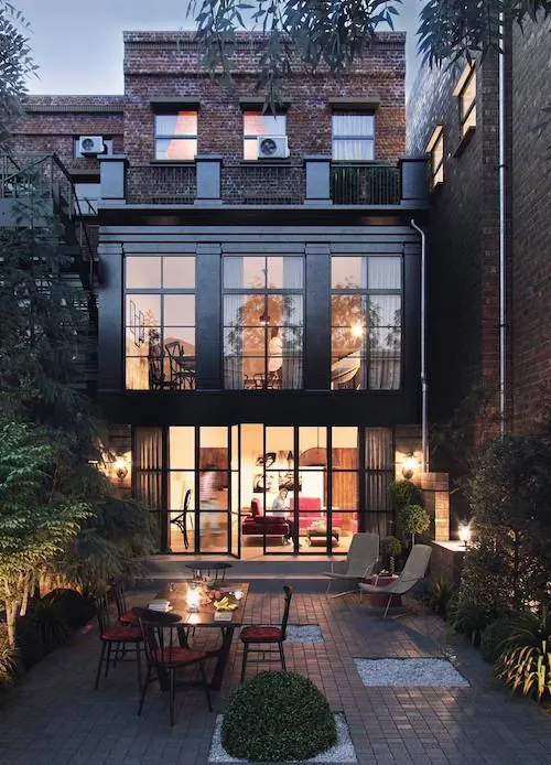 Modern Urban Interior with Industrial Accents, photographic, luxury, warm