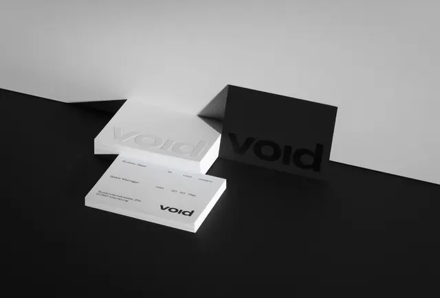 Voici Branding Mockup, minimal, swiss, monochrome