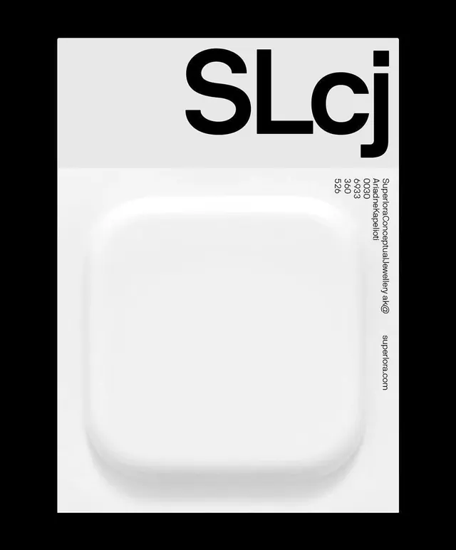 SLcj Logo and Layout Design, minimal, swiss, monochrome