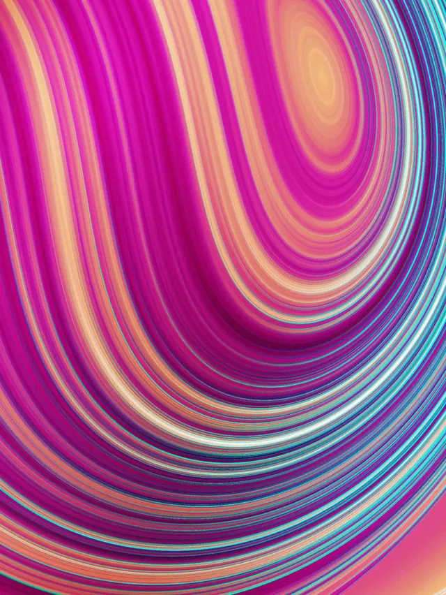 Abstract Swirling Gradient Waves, gradient-heavy, organic, vibrant