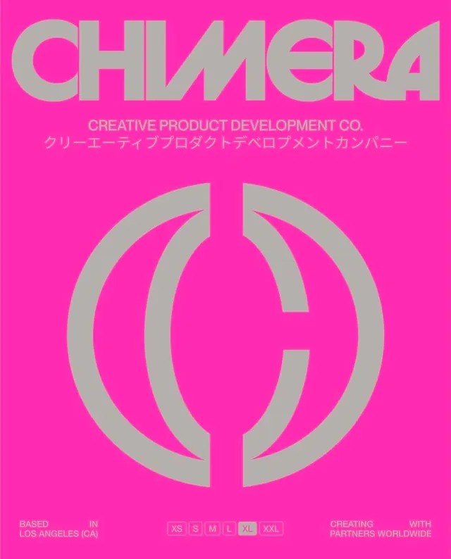 CHIMERA Brand Identity, minimal, corporate-clean, vibrant