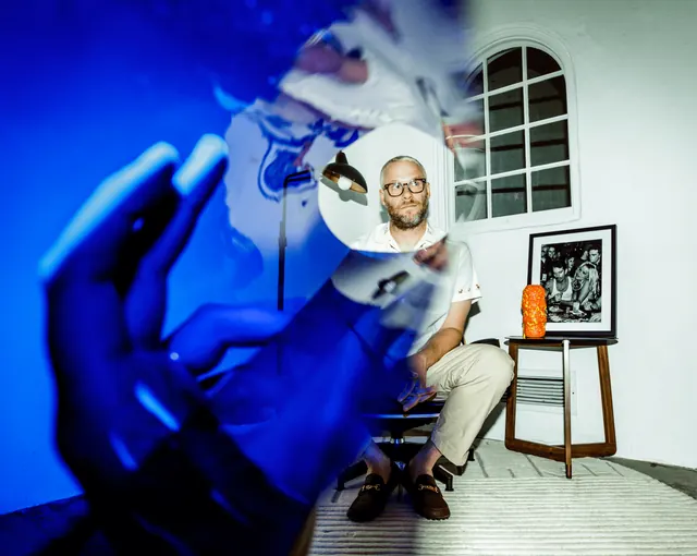 Surrealist Collage of Human and Technology, maximalist, abstract, vibrant