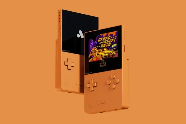 Nintendo Switch Console Mockup, 3d-render, minimal, warm