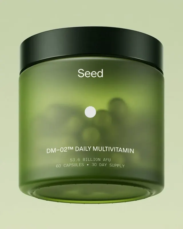 Translucent sage-green supplement jar packaging, minimal, organic, light