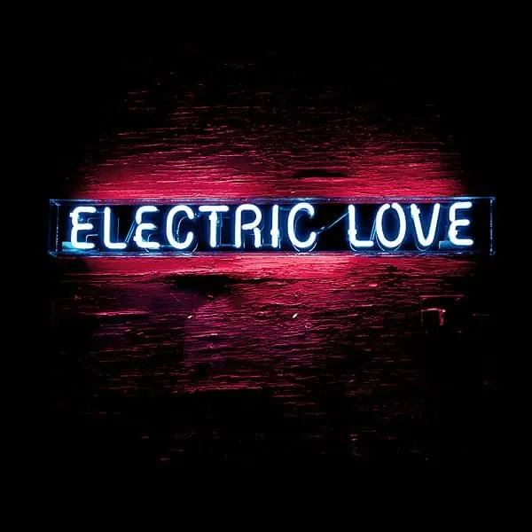 Electric Love Neon Signage, retro, dark-mode, dark
