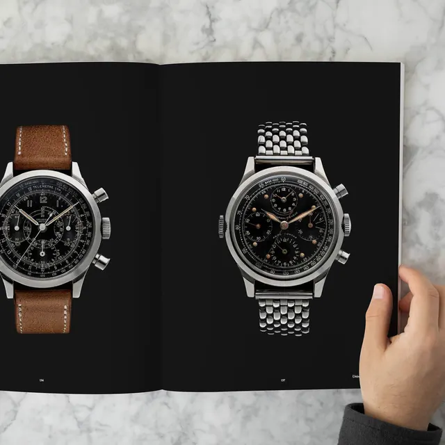 Luxury Watch Catalog Spread, minimal, luxury, dark