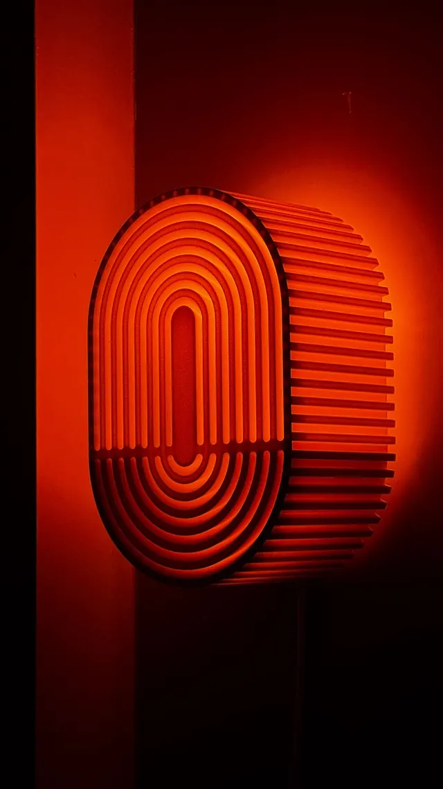 Glowing Neon Geometric Abstract, minimal, geometric, vibrant