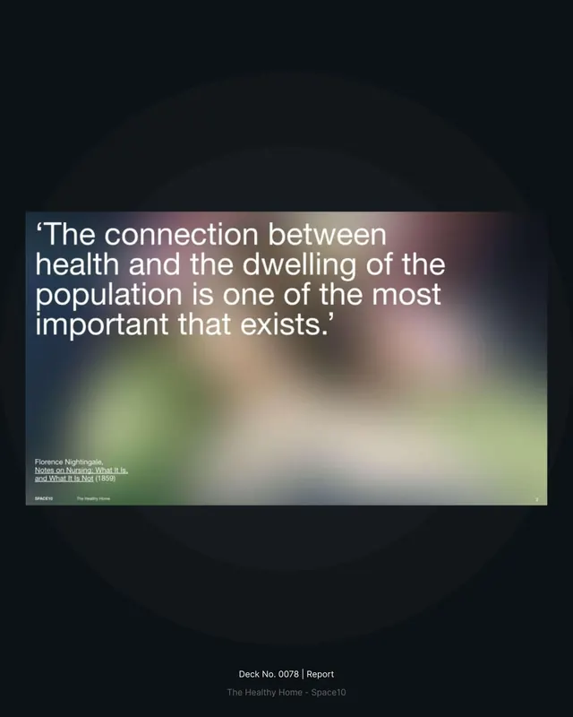 Florence Nightingale healthcare quote slide, minimal, dark-mode, dark