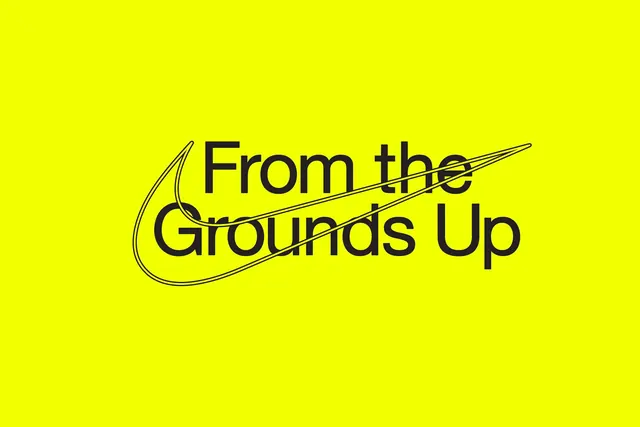 From the Grounds Up Wordmark, minimal, flat, vibrant
