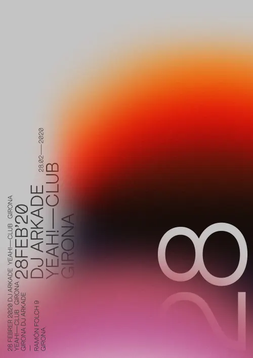 Gradient Typography Poster, gradient-heavy, minimal, vibrant