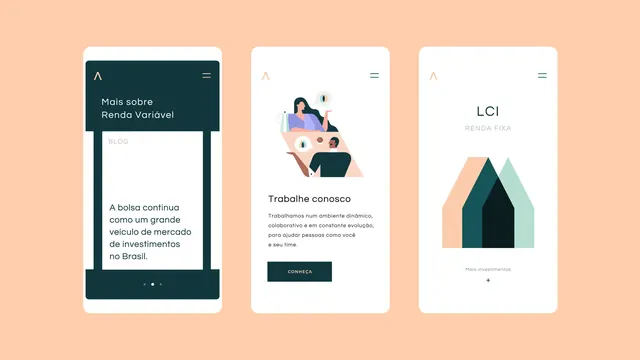 Corporate Identity and UI Design Mockups, minimal, corporate-clean, dark