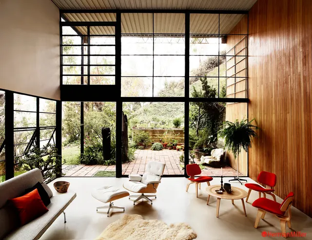 Modern Interior Design with Industrial Accents, minimal, photographic, warm