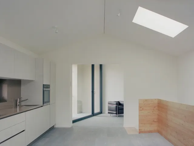 Minimalist Interior Architectural Render, minimal, geometric, light