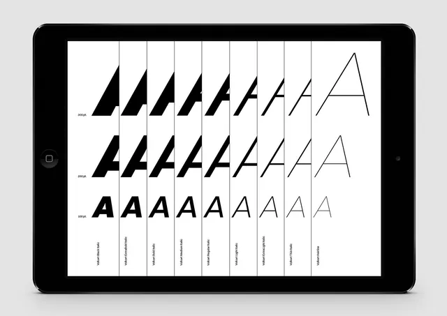 Type Specimen Grid, minimal, swiss, monochrome