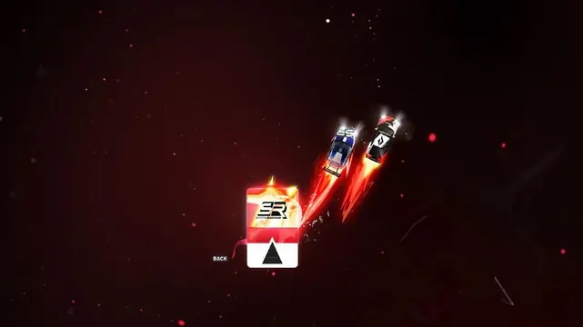Abstract Rocket and Robot Illustration, dark-mode, playful, dark