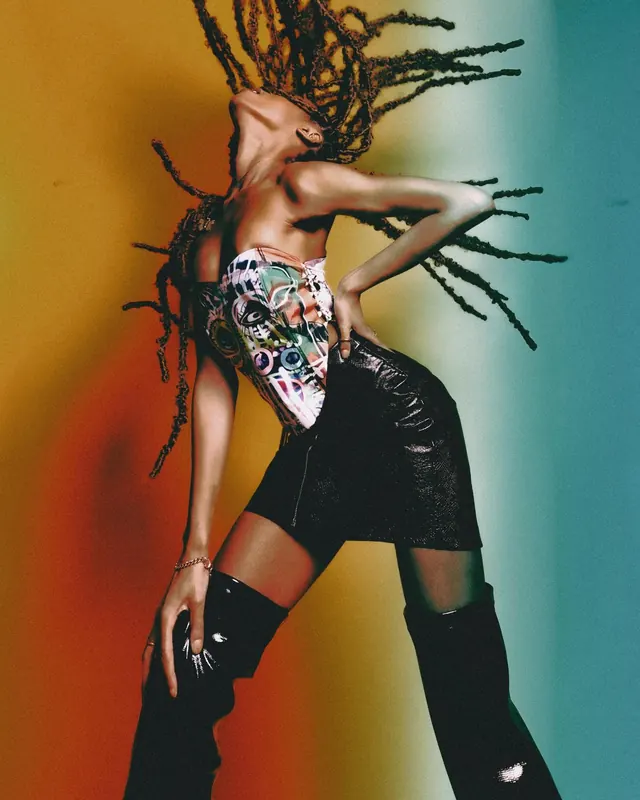 Avant-Garde Fashion Photography, maximalist, photographic, vibrant