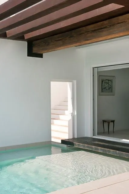 Modern Minimalist Pool Interior, minimal, luxury, light