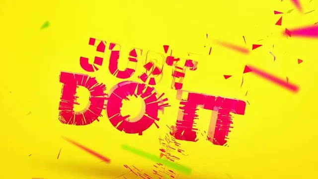 Don't Do It Wordmark, brutalist, neo-brutalist, vibrant
