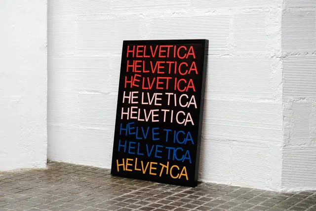 Helvetica Type Specimen Poster, swiss, minimal, high-contrast