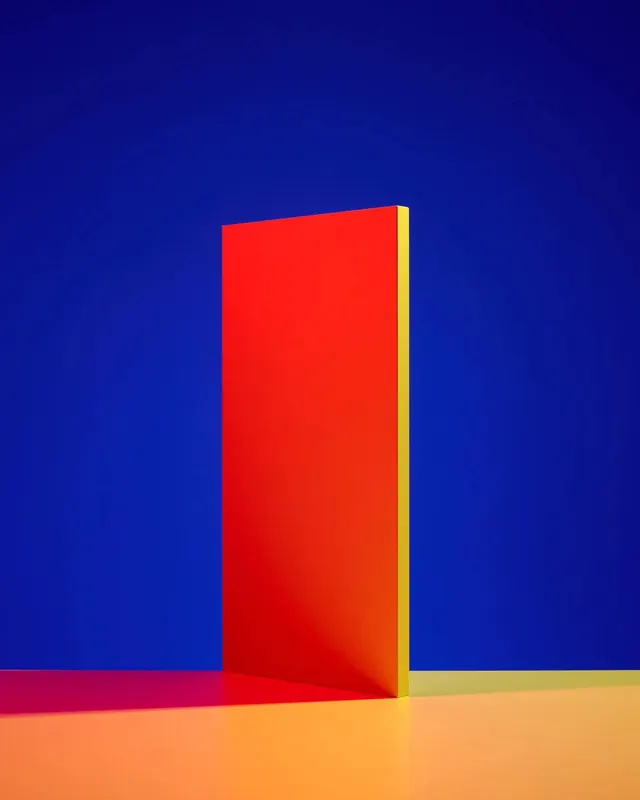 Abstract Geometric Color Block, minimal, geometric, vibrant