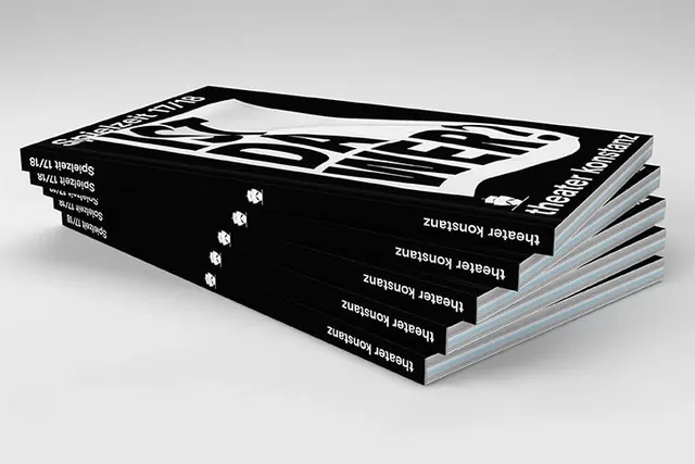 Stacked Typography Mockup, minimal, swiss, monochrome