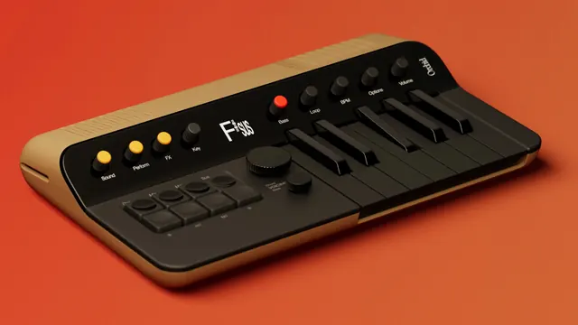 3D Render of a Stylized Keyboard, minimal, 3d-render, vibrant