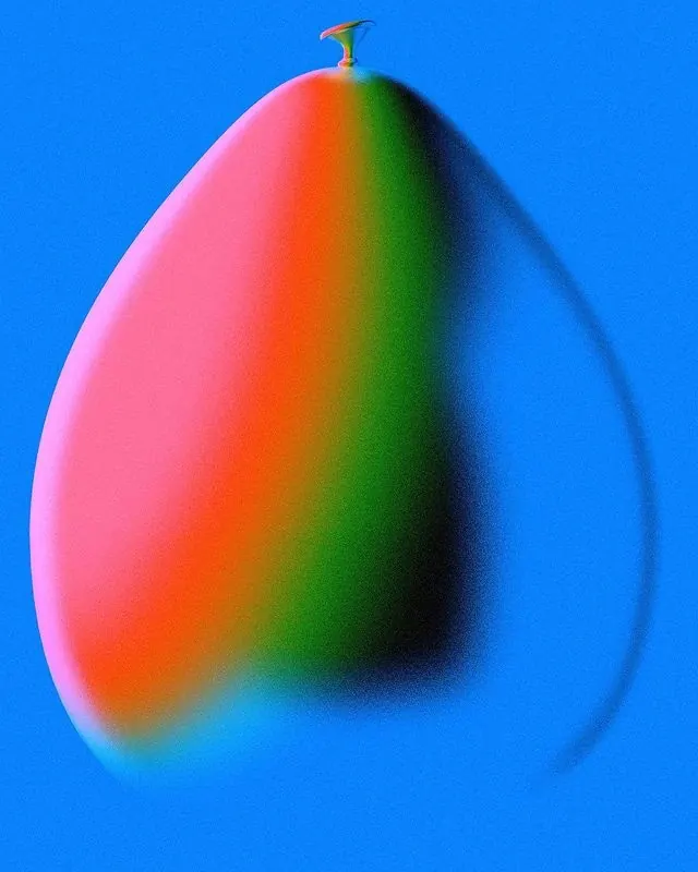 Abstract Gradient Drop, gradient-heavy, organic, vibrant