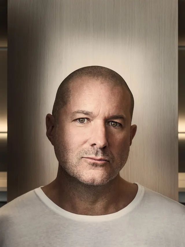 Portrait of a Bald Man, photographic, minimal, muted