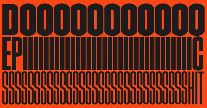 Geometric Typography Pattern, brutalist, geometric, high-contrast