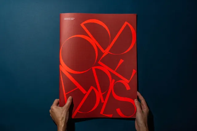 Abstract Red Line Art Poster, minimal, abstract, high-contrast