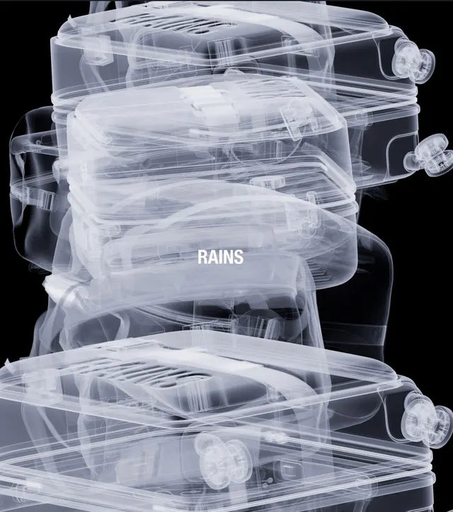 RAINS Glassmorphism Mockup, glassmorphism, minimal, monochrome