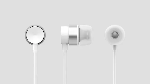 Minimalist White Headphones Mockup, minimal, corporate-clean, light