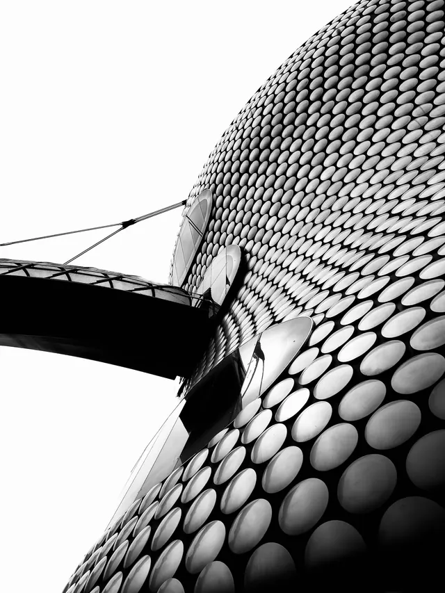 Architectural Pattern Study, monochrome, geometric, monochrome