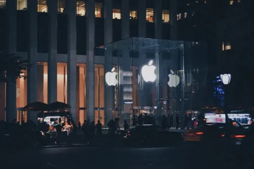 Nighttime City Street Scene, photographic, dark-mode, dark