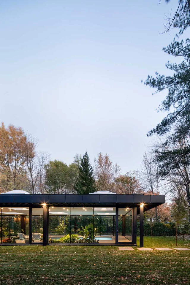 Modern Pavilion Architecture, minimal, photographic, muted