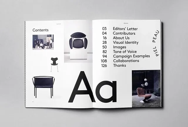 Editorial Layout Design Reference, minimal, swiss, light