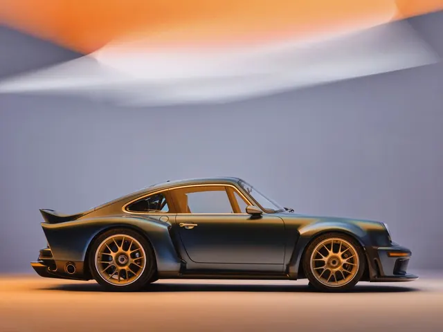 3D Render of a Stylized Sports Car, minimal, luxury, dark