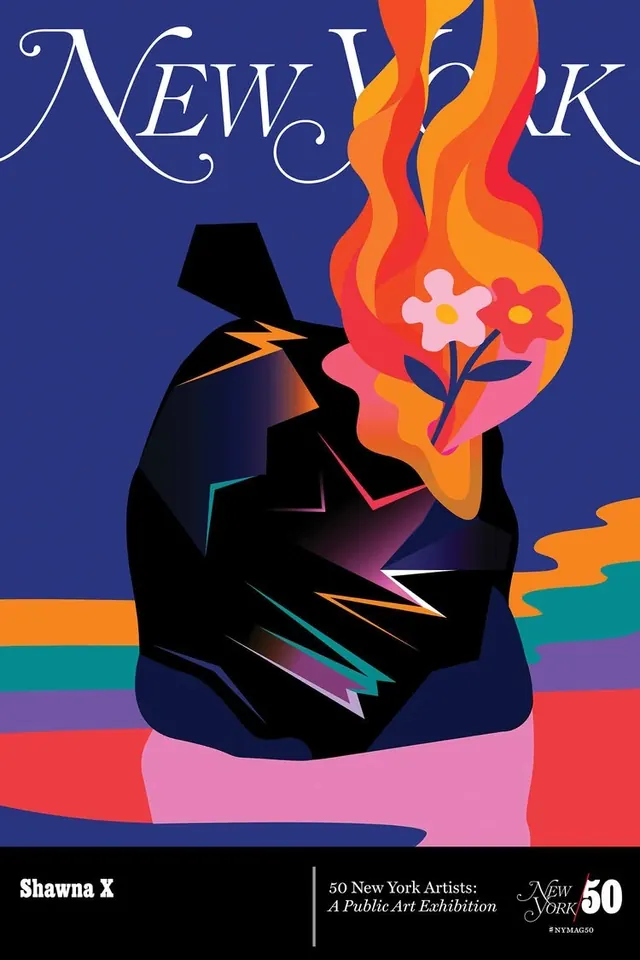 New York Flame Illustration, illustrated, playful, vibrant