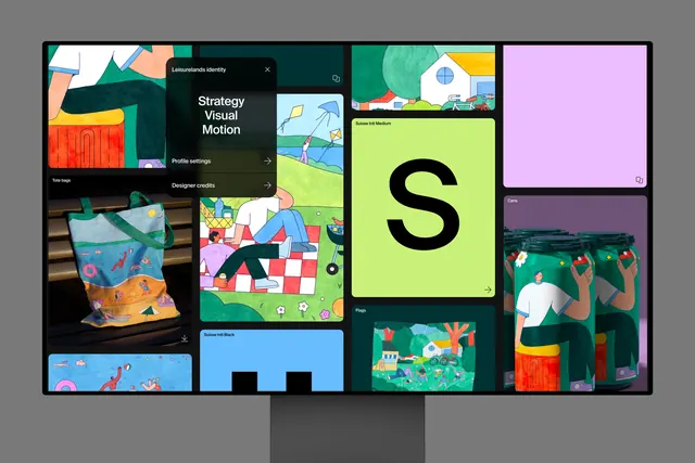 Geometric and Illustrative Brand Identity Collection, playful, geometric, vibrant