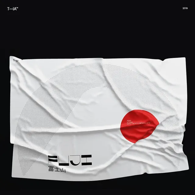 The Impossible Academy Fuji flag concept, minimal, swiss, light