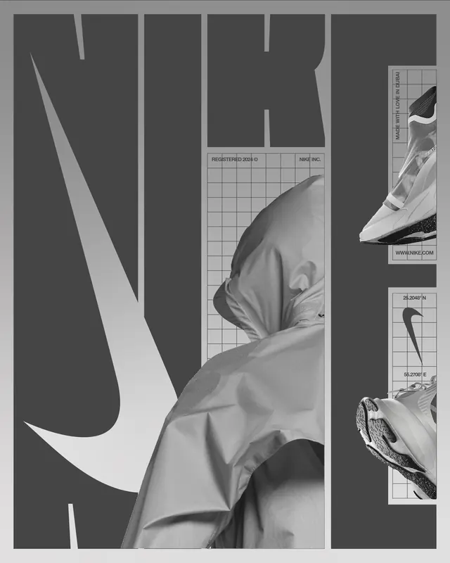 Abstract Graphic Identity System, minimal, swiss, monochrome